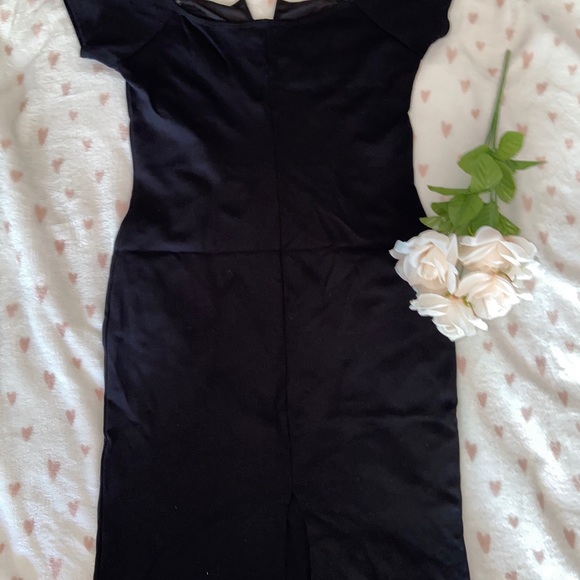 Papaya midi off the shoulder dress - Picture 2 of 4